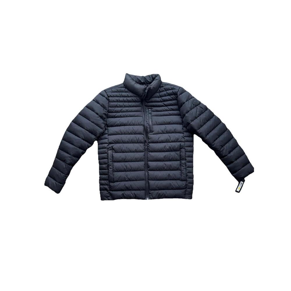 KENNETH COLE NEW YORK CASUAL PUFFER Black FULL ZIP. JACKET SIZE M Mens New